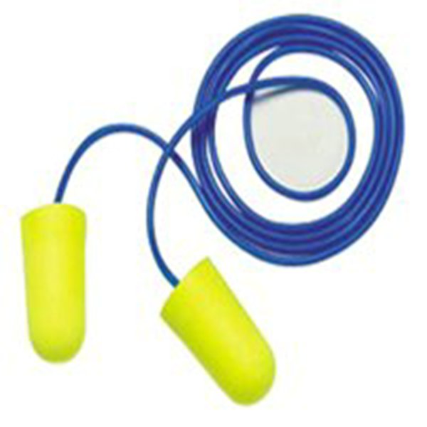 EARPLUGS,EARSOFT NEON,CORDED,DISPOSABLE, 200/BX,NRR33 - Corded Earplugs